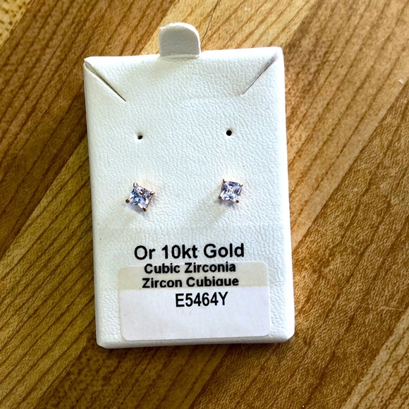 Zirconia stud earrings - Picture 1 of 5